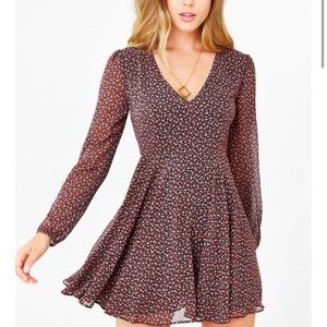 Kimchi Blue Poppy Dress Long Sleeve